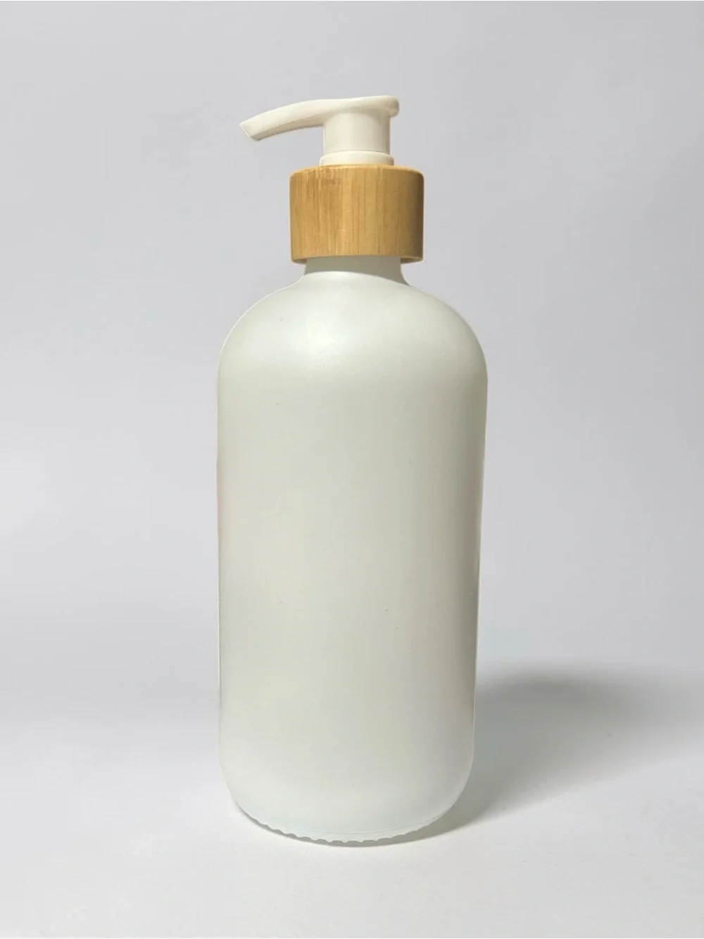 Refillable Glass Hand Soap Dispenser - White